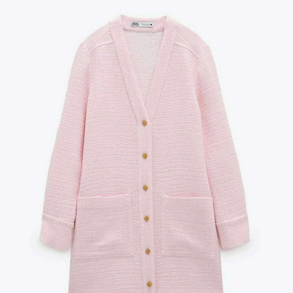 ZARA Women Textured Jacket Dress